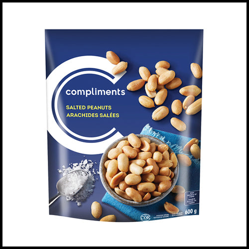 Compliments Roasted & Salted Peanuts 600 g