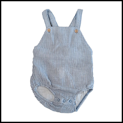 Organic Cotton Stripe Romper - 18mths