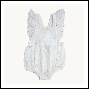 Eli&Nev Muslin Printed Summer Flower Romper 6-9mth