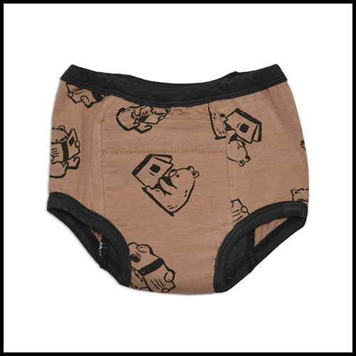 Bamboo Training Pants  _-Story Book Bear Print 3T