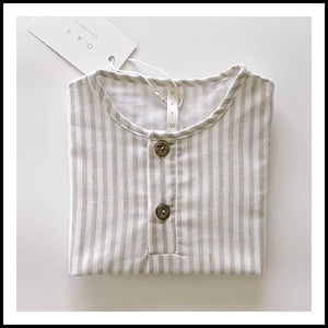 Oat Children The Hamptons Stripe Top 2/3T