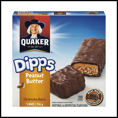 Quaker Dipps Peanut Butter Granola Bars 31.2g x 5ct