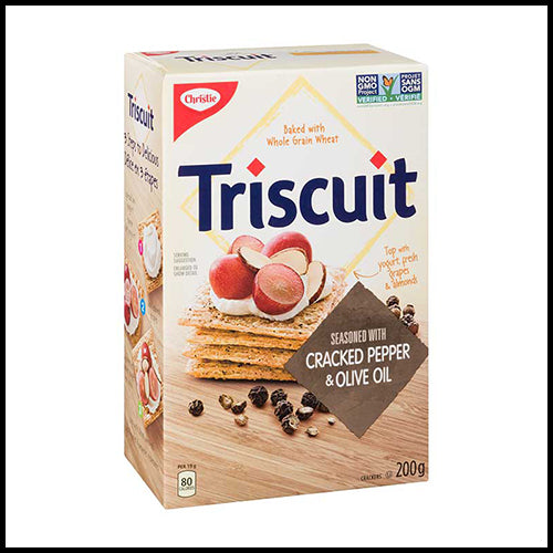 Christie Triscuit Cracked Pepper & Olive Oil Crackers 200g