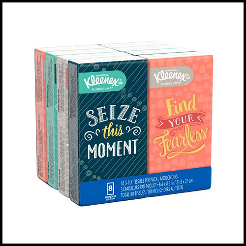 Kleenex Travel Pack Facial Tissues 8pk