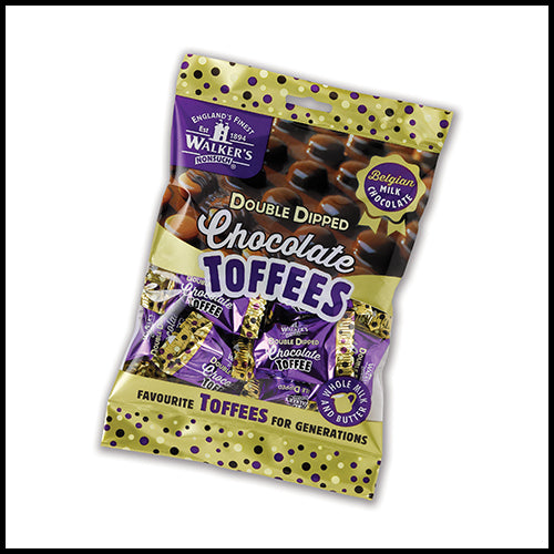 Walker's Double Dipped Chocolate Toffees 135g