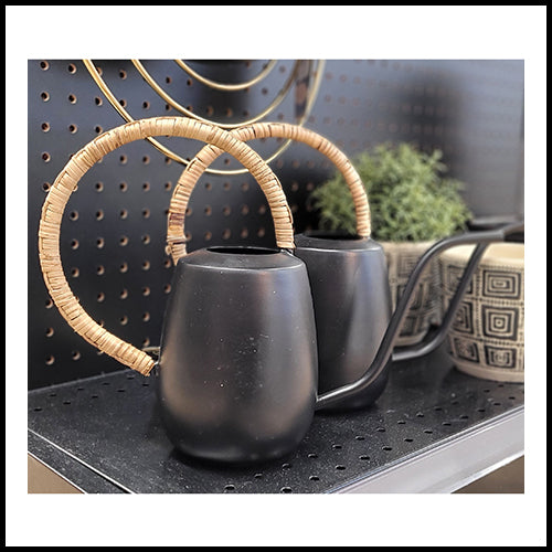 Black Watering Can