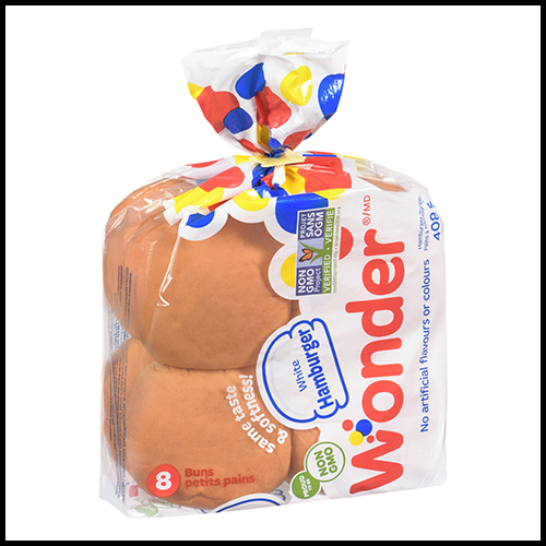 Wonder Hamburger Buns White 8pk