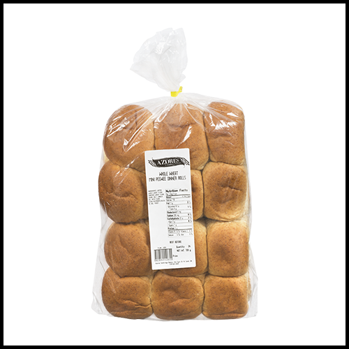 Azores Dinner Rolls Whole Wheat 24ct