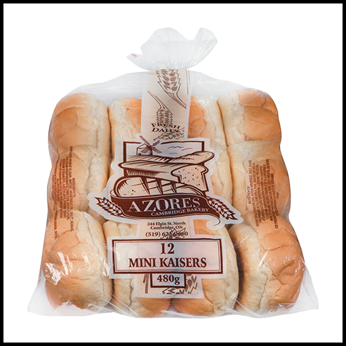 Azores Mini Kaiser Buns 12ct 480g