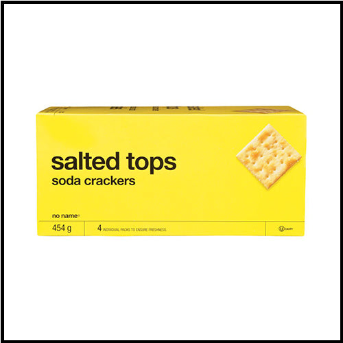 No Name Salted Tops Soda Crackers 454g