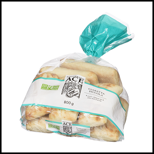 Ace Ciabatta Piccola Buns 8pk 800g