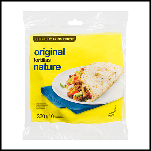 No Name Tortilla Wraps 7" White 10ct