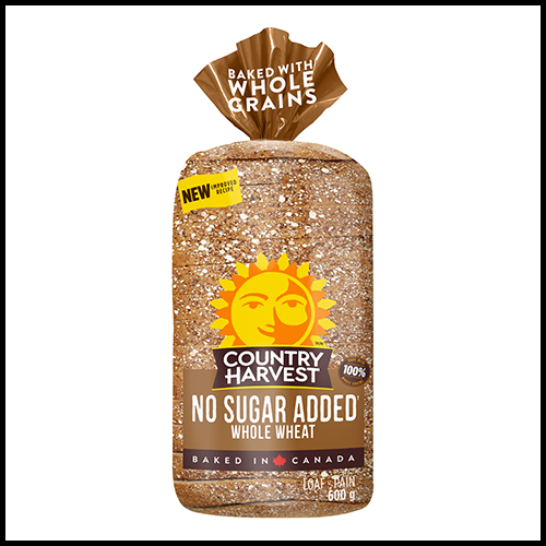 Country Harvest Bread No Sugar Added Whole Wheat 600g