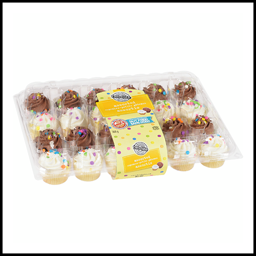 Two-Bite Mini Cupcakes Assorted 24pk