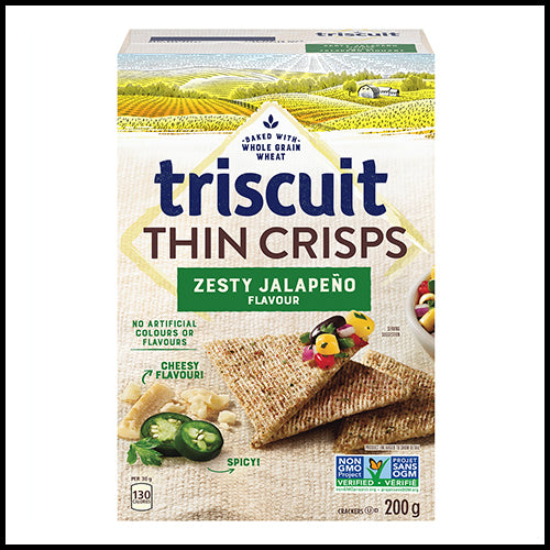 Christie Triscuit Thin Crisps Zesty Jalapeno 200g