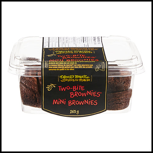 Farmers Market Two-Bite Brownies 265g