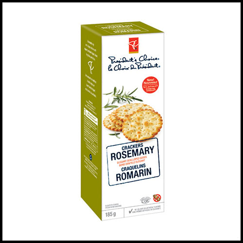 President's Choice Rosemary Scalloped Crackers 185g