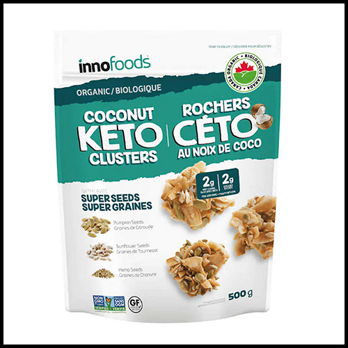 (COSTCO BULK) InnoFoods Keto Coconut Clusters 500g