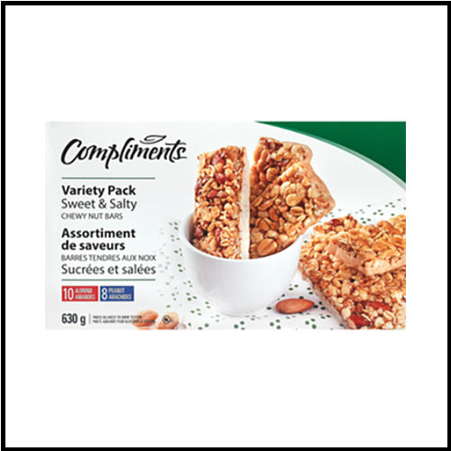 Compliments Sweet & Salty Chewy Nut Granola Bars630g x 18ct