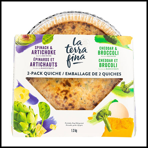 (COSTCO BULK) La Terra Fina Variety Quiches 2x650g