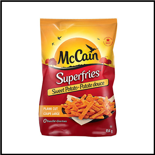 McCain Superfries Plank Cut Sweet Potato Fries 454g