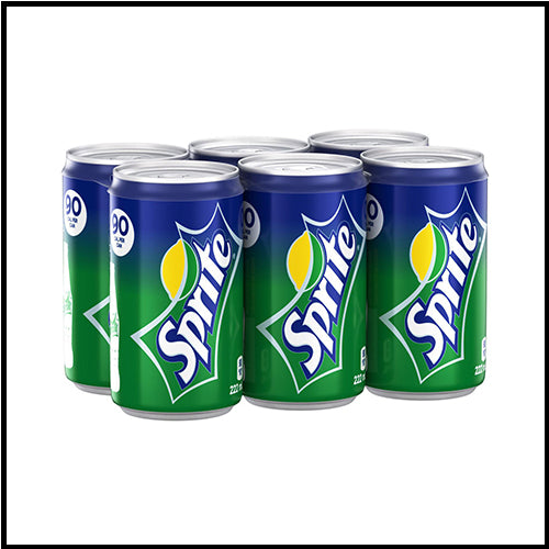 Sprite Mini Cans 6 x 222ml