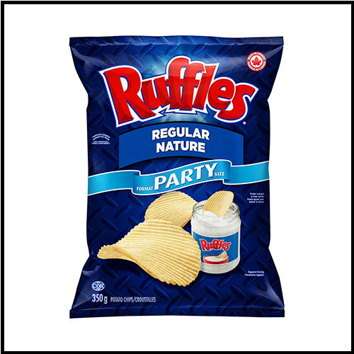 Ruffles Regular Potato Chips Party Size 350g