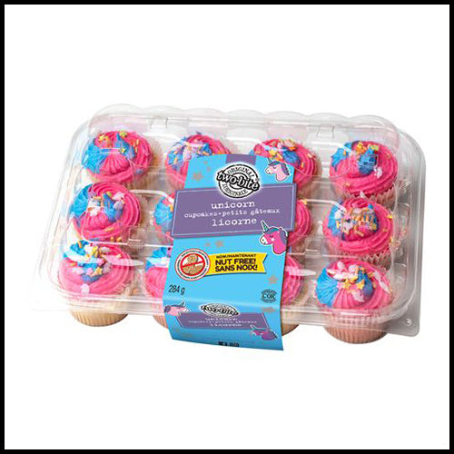 Two-Bite Mini Cupcakes Unicorn 12ct