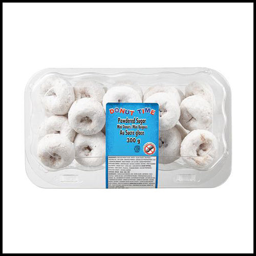 Donut Time Mini Donuts Powdered Sugar 300g