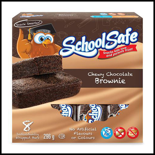 School Safe Chewy Chocolate Brownie 8pk