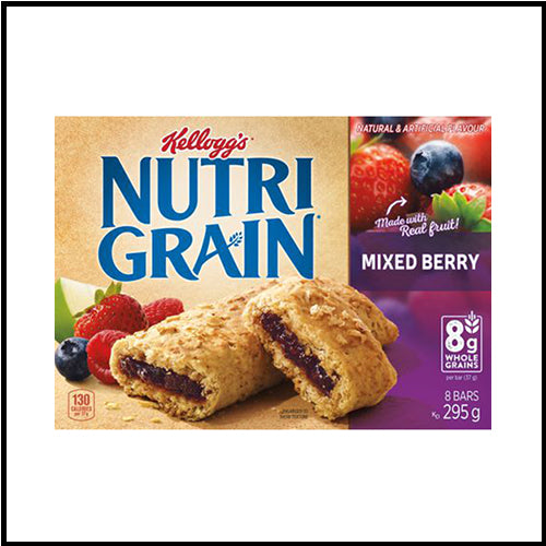 Kellogg's Nutri-Grain Mixed Berry Cereal Bars x 8ct 295g