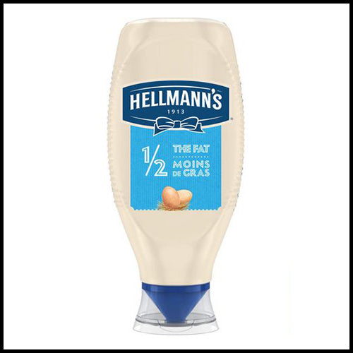 Hellmann's Big Squeeze, 1/2 The Fat Mayonnaise 750ml