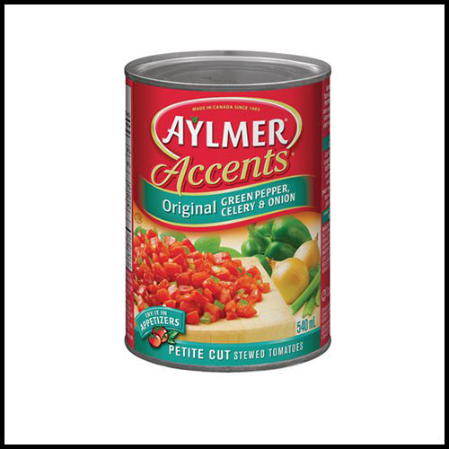 Aylmer Accents Petite Cut Green Pepper, Celery & Onion Original Tomatoes 540ml