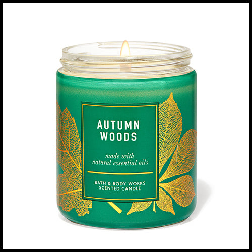 Bath & Body Works Autumn Woods Single Wick Candle