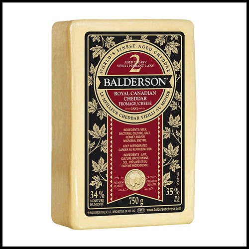 (COSTCO BULK) Balderson 2 Year Old Aged Cheddar Cheese 750g