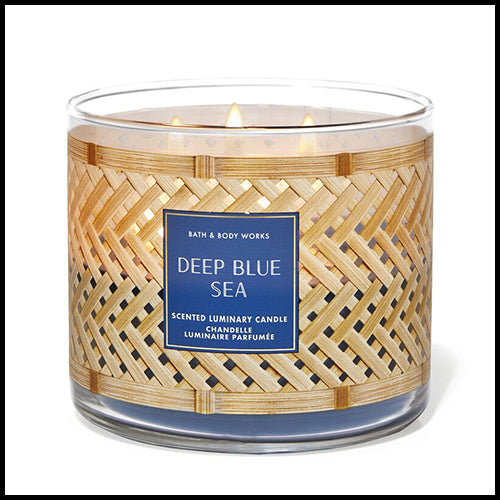 Bath & Body Works Deep Blue Sea 3 Wick Candle