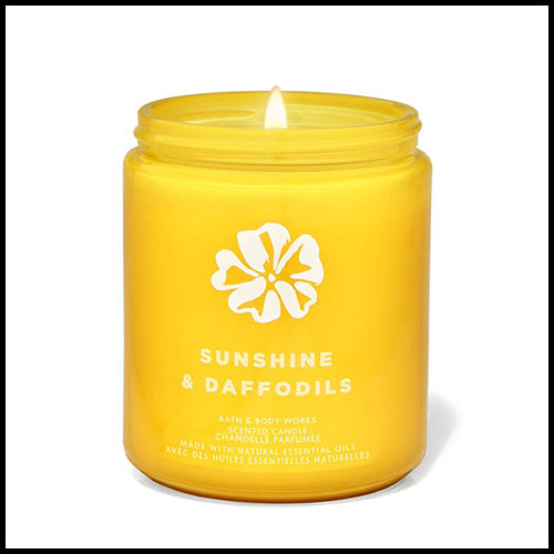 Bath & Body Works Sunshine & Daffodils Single Wick Candle