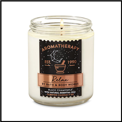 Bath & Body Works Single Wick Black Chamomile