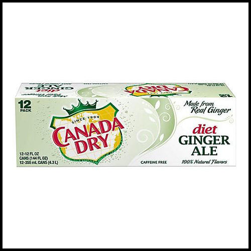 Canada Dry Diet Ginger Ale Cans 12 x 355ml