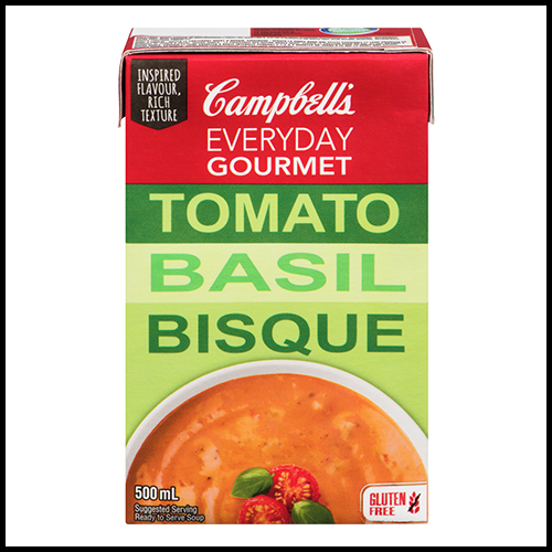 Campbell's Tomato Basil Bisque Everyday Gourmet Soup 500ml