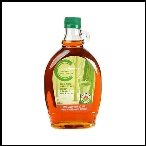 Compliments Organic Amber Pure Maple Syrup 500ml