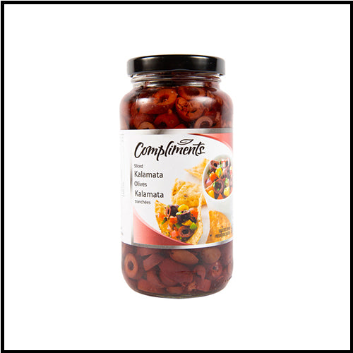 Compliments Kalamata Sliced Olives 375ml