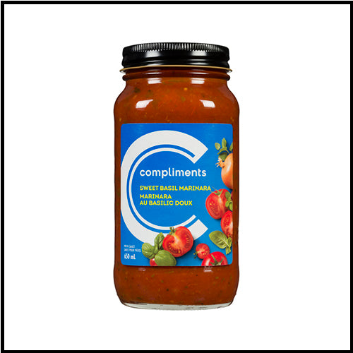 Compliments Sweet Basil Marinara Pasta Sauce 650ml