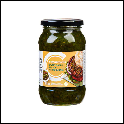 Compliments Sweet Green Relish 375ml