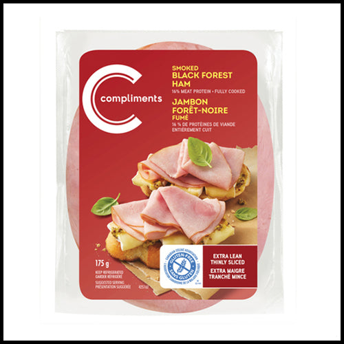 Compliments Black Forest Ham Smoked Extra Lean Thinly Sliced 175g