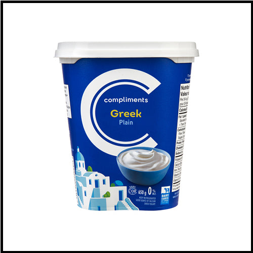 Compliments Plain Greek Yogurt 650g