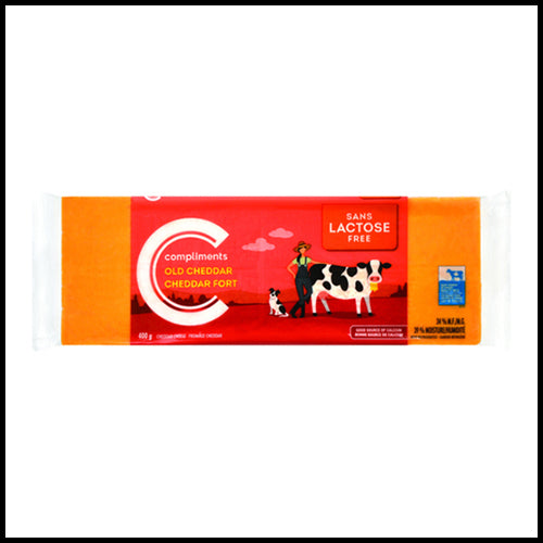 Compliments Old Cheddar Cheese Lactose Free 400g