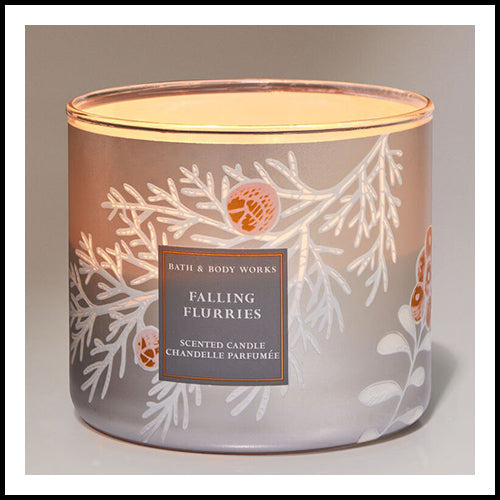 Bath & Body Works Falling Flurries 3 Wick Candle