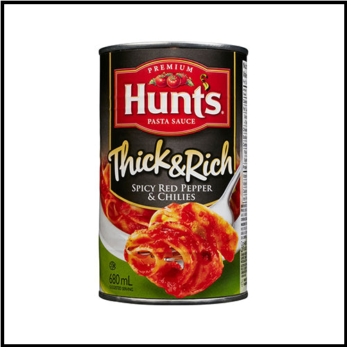 Hunt's Spicy Red Pepper & Chilies Thick & Rich Pasta Sauce 680ml