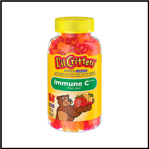 Lil Critters Immune C Plus Zinc Vitamins 190ct